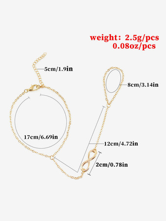 ブレスレット インフィニティシンボル メッキ タイムレスブレスレット