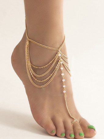 アンクレット メタル ビーチ 大人用 レディース ジュエリー