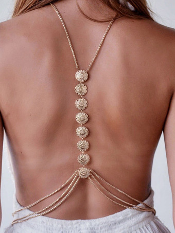 ボディチェーン レイヤード サンフラワー ビキニ ビーチ チェストチェーン