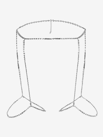 太ももチェーン スパークルクリスタル シンプル シック ビキニ レッグチェーン