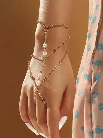 ブレスレット ビーズ プレアル レイヤード シック スタイリッシュ ブレスレット