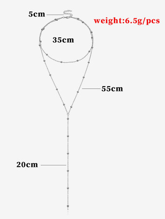 シルバー ネックレス メタル デイリー カジュアル 大人 レディース ジュエリー