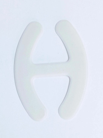 ホワイト ブライダルランジェリー ブラショルダーストラップクリップバックル 滑り止め H型