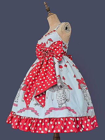 スイートロリータドレス ポリエステル リボン 蝶結び スイートロリータドレス