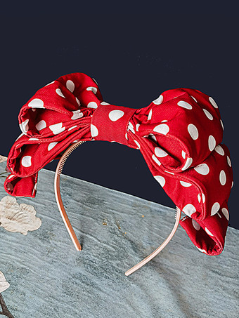 スイートロリータアクセサリーインファンタ赤いリボンポリエステルその他