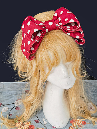 スイートロリータアクセサリーインファンタ赤いリボンポリエステルその他