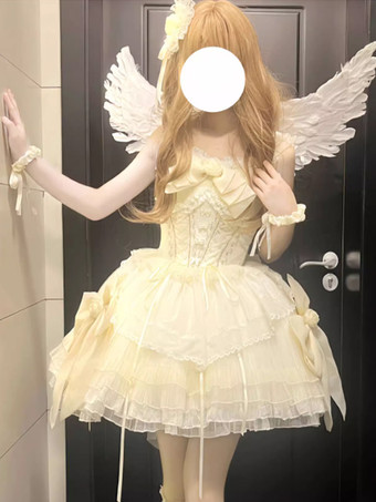 スイートロリータドレス ポリエステル ノースリーブ ジャンパー スイートロリータドレス