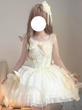 スイートロリータドレス ポリエステル ノースリーブ ジャンパー スイートロリータドレス