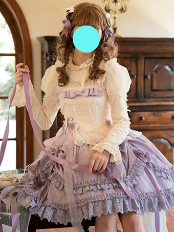 スイートロリータドレス ポリエステル ノースリーブ ジャンパー ロリータドレス