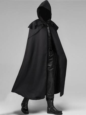 赤いヴィンテージアクセサリー レトロポリエステル ポリエステル繊維 マント 男性用レトロコスチューム バーガンディ