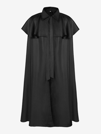 ブラック ブラック レトロ コスチューム ポリエステル マント メンズ レトロ アクセサリー マリー アントワネット コスチューム パーティー プロム ドレス バーガンディ