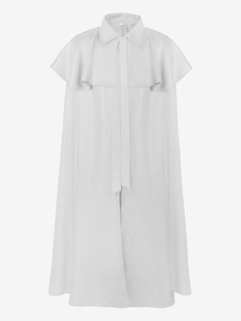 ホワイト ブラック レトロ コスチューム ポリエステル マント メンズ レトロ アクセサリー マリー アントワネット コスチューム パーティー プロム ドレス バーガンディ