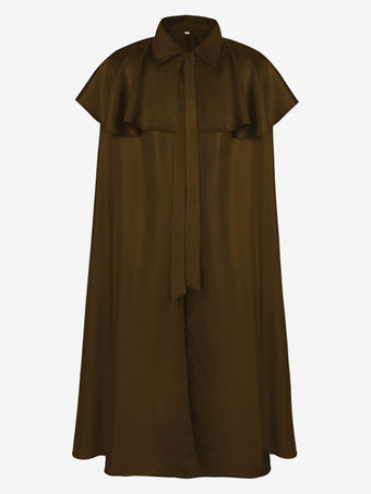 ブラウン ブラック レトロ コスチューム ポリエステル マント メンズ レトロ アクセサリー マリー アントワネット コスチューム パーティー プロム ドレス バーガンディ