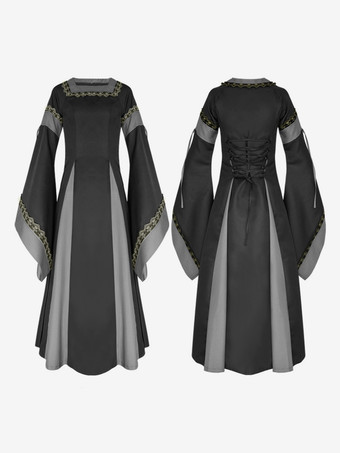 ブラック パープルレトロコスチューム 女の子用マリーアントワネットコスチューム ポリエステルドレス ドレス レトロ仮面舞踏会ドレス バーガンディ