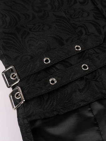 男性用ブラック ヴィンテージトップ レトロ ポリエステル ノースリーブ レトロコスチューム バーガンディ