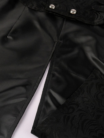 男性用ブラック ヴィンテージトップ レトロ ポリエステル ノースリーブ レトロコスチューム バーガンディ