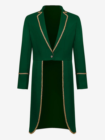 グリーン 男性用レッド ヴィンテージトップ レトロ ポリエステル 長袖 レトロコスチューム バーガンディ