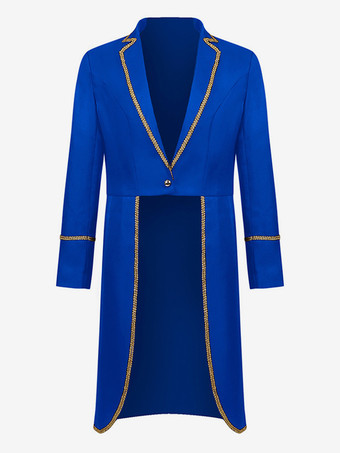 ブルー 男性用レッド ヴィンテージトップ レトロ ポリエステル 長袖 レトロコスチューム バーガンディ