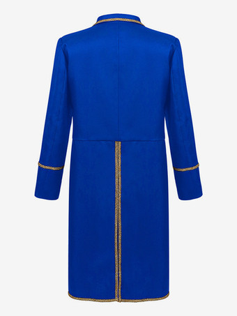 男性用レッド ヴィンテージトップ レトロ ポリエステル 長袖 レトロコスチューム バーガンディ