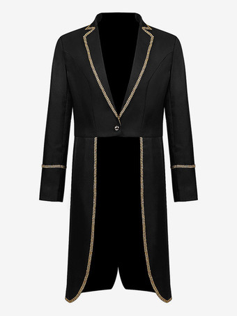 ブラック 男性用レッド ヴィンテージトップ レトロ ポリエステル 長袖 レトロコスチューム バーガンディ