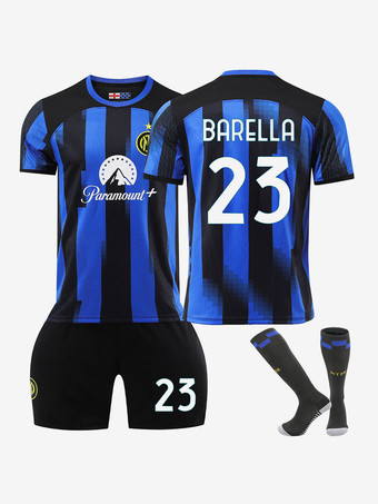 Maillot Inter Milan No. 23 BARELLEA Domicile 23/24 3 Pièces Homme Adulte Enfant