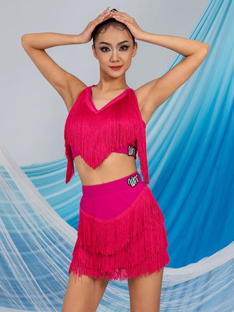 ラテンダンスドレス ホワイト レディース ドレス セクシー ポリエステル トップ スカート ダンスウェア