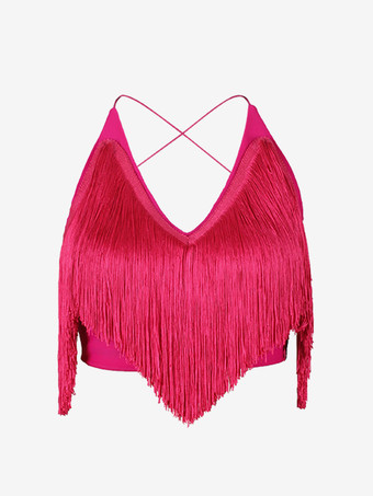 ローズレッドラテンダンスドレス ホワイト レディース ドレス セクシー ポリエステル トップ スカート ダンスウェア