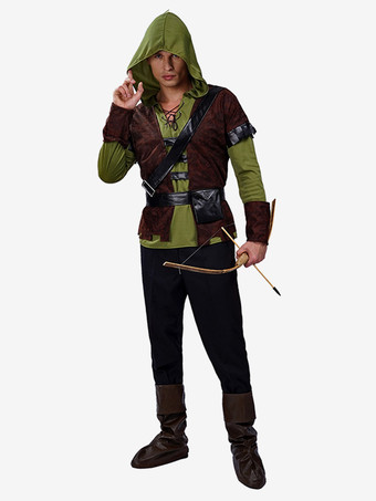 クリスマス ハロウィン コスチューム コーヒーブラウン 大人用 ヴィンテージ パンツ アクセサリー ポリエステル プロムセット ホリデーコスチューム