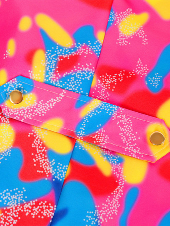 男性用レッド ヴィンテージ レトロ ポリエステル 長袖 レトロコスチューム