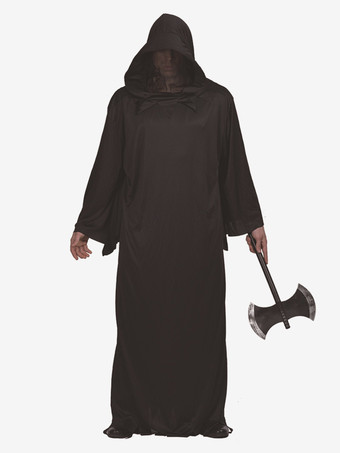ブラック ハロウィン クリスマス ハロウィン コスチューム ブラック ユニセックス ヴィンテージ オーバーコート ポリエステル ホリデー コスチューム
