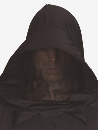 ハロウィン クリスマス ハロウィン コスチューム ブラック ユニセックス ヴィンテージ オーバーコート ポリエステル ホリデー コスチューム