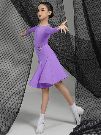 ラテンダンスドレス グリーン 女の子用 ポリエステルドレス セクシーなラテンダンサー ダンスコスチューム