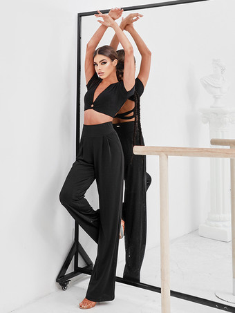 ラテンダンスドレス 黒人女性用 セクシーなポリエステルパンツ ダンスコスチューム