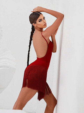 ラテンダンスコスチューム ブラック レディース ポリエステルスカート セクシー ラテンダンサー ダンスウェア