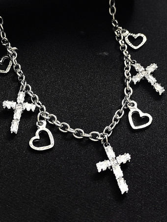 アンクレット ハート クロス レトロ シック ビーチ サマー アンクル ビースレット