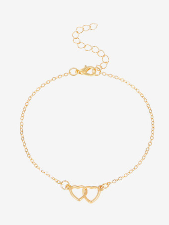 アンクレット ハート 透かし彫り ビーチ サマー アンクル ブレスレット