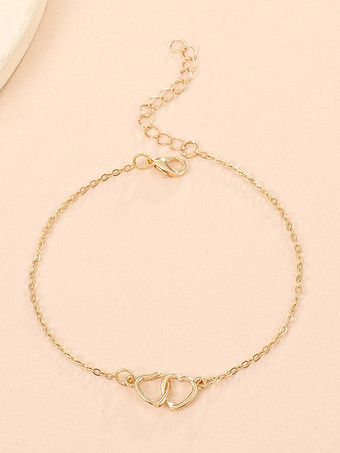 アンクレット ハート 透かし彫り ビーチ サマー アンクル ブレスレット