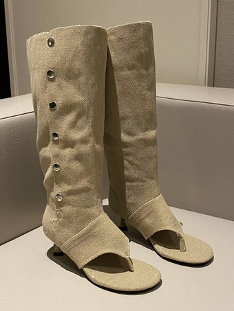 レディース リベット スティレットヒール グラディエーターサンダル サマーブーツ PUレザー