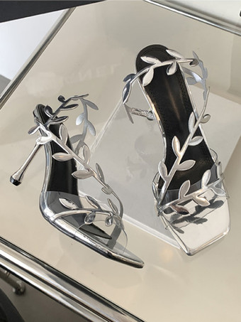 Tacchi alti da donna opere d'arte scarpe vintage décolleté con tacco a spillo in pelle PU