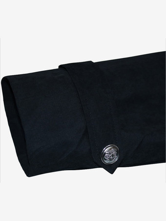 レッド ヴィンテージ トップ レトロ 長袖 ポリエステル ポリエステル ファイバー オーバーコート レトロ コスチューム 男性用 バーガンディ