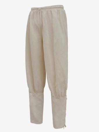 アイボリー 男性用バーガンディ ヴィンテージ レトロ ポリエステル レトロコスチューム