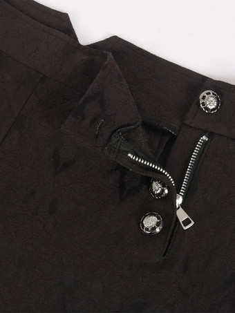 男性用ブラック ヴィンテージ レトロ ポリエステル レトロコスチューム