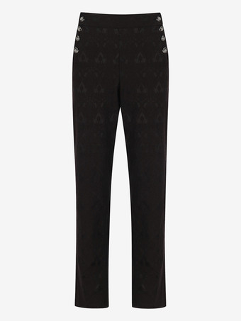 男性用ブラック ヴィンテージ レトロ ポリエステル レトロコスチューム