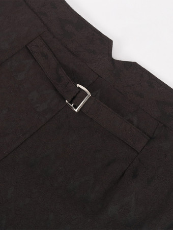 男性用ブラック ヴィンテージ レトロ ポリエステル レトロコスチューム