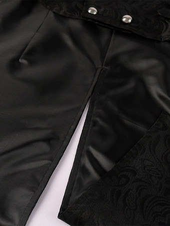 男性用ブラック ヴィンテージトップ レトロ ポリエステル ノースリーブ レトロコスチューム バーガンディ