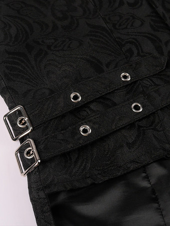 男性用ブラック ヴィンテージトップ レトロ ポリエステル ノースリーブ レトロコスチューム バーガンディ