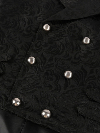 男性用ブラック ヴィンテージトップ レトロ ポリエステル ノースリーブ レトロコスチューム バーガンディ