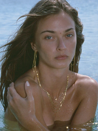 ゴールド ネックレス レイヤード ボックスチェーン クラシカル シンプル ドレスネックレス