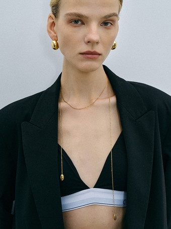 ネックレス タカラガイ シンプル シック 女性 ペンダント