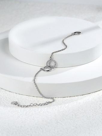 ブレスレット ラインストーン サークル コントラスト クラシック ビーズレット